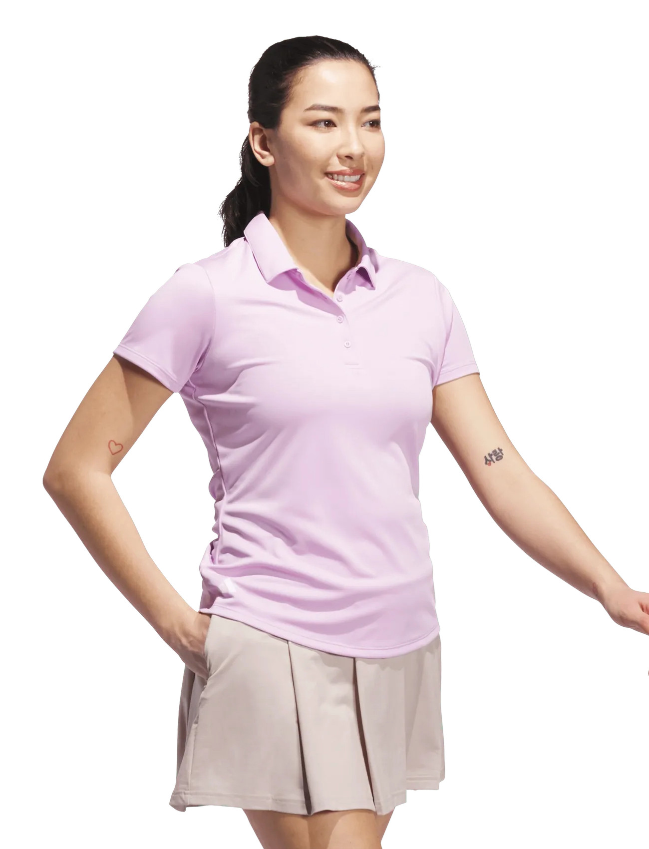 adidas Golf W Perf Sld Ss P, XL, Pink, Sports Overdele & T-shirts > Sport Polos, Dame