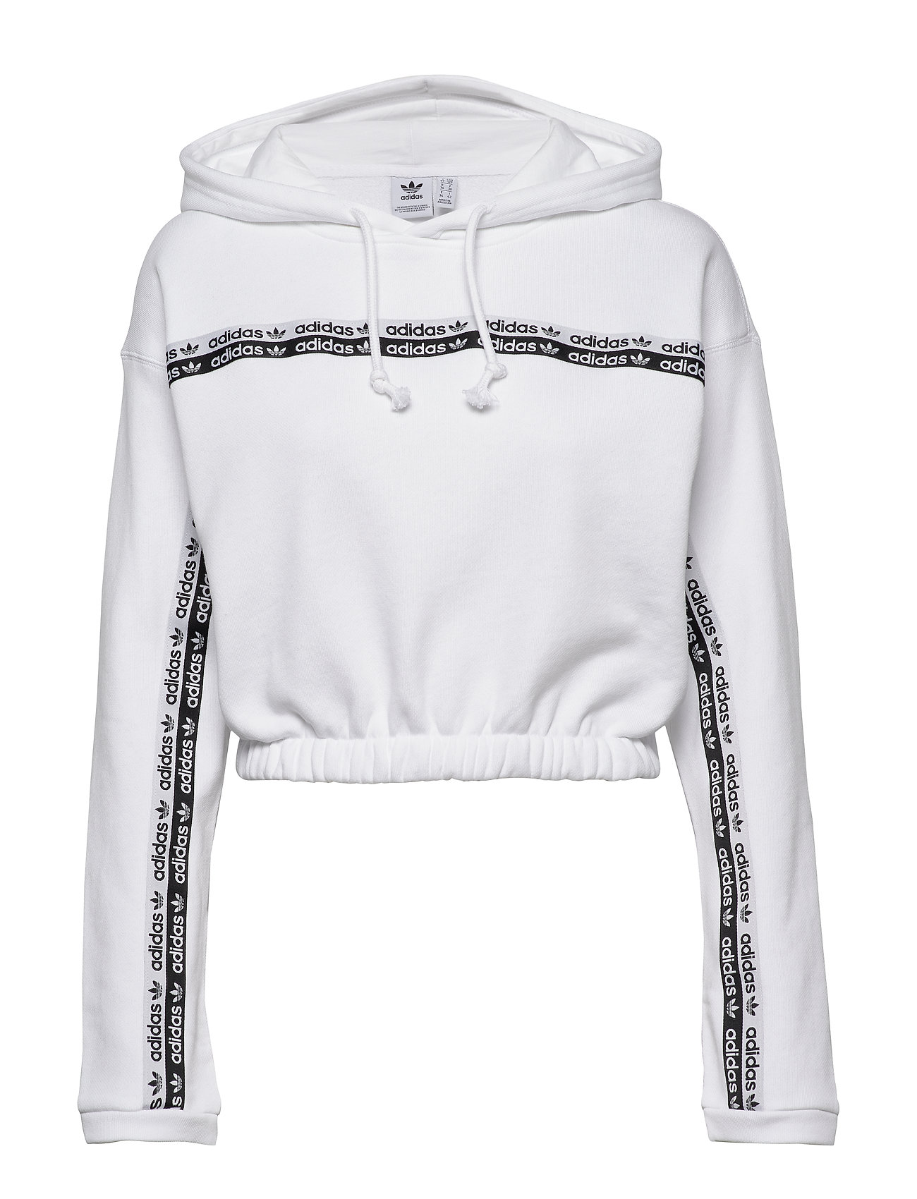 adidas cropped hoodie white