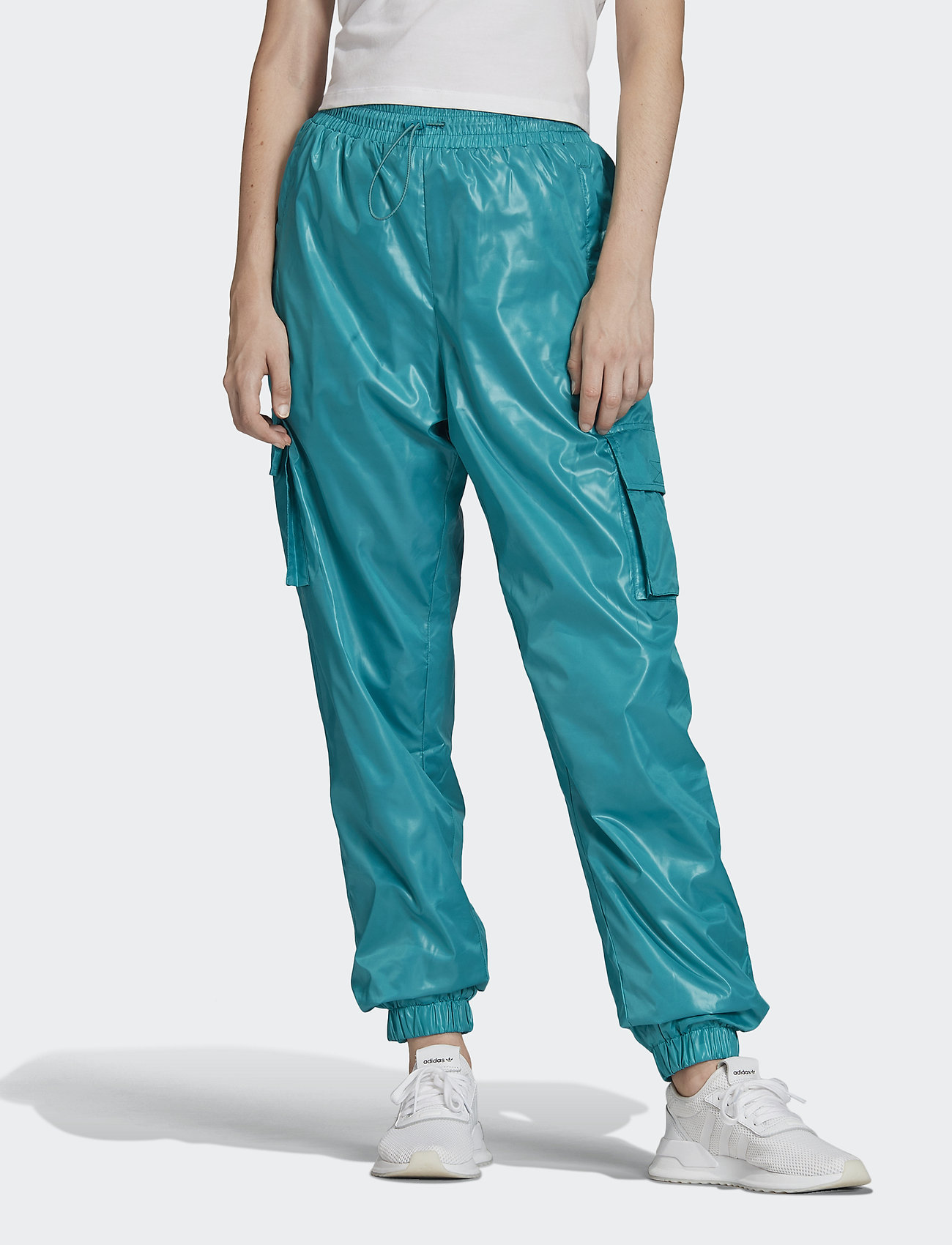 shiny cargo pants