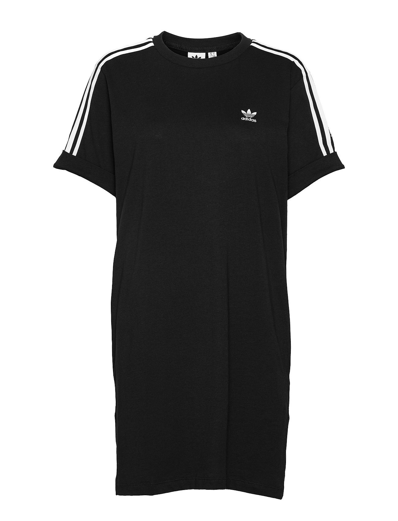 Adicolor Classics Roll-Up Sleeve Tee Dress W Dresses T-shirt Dresses Musta Adidas Originals, adidas Originals