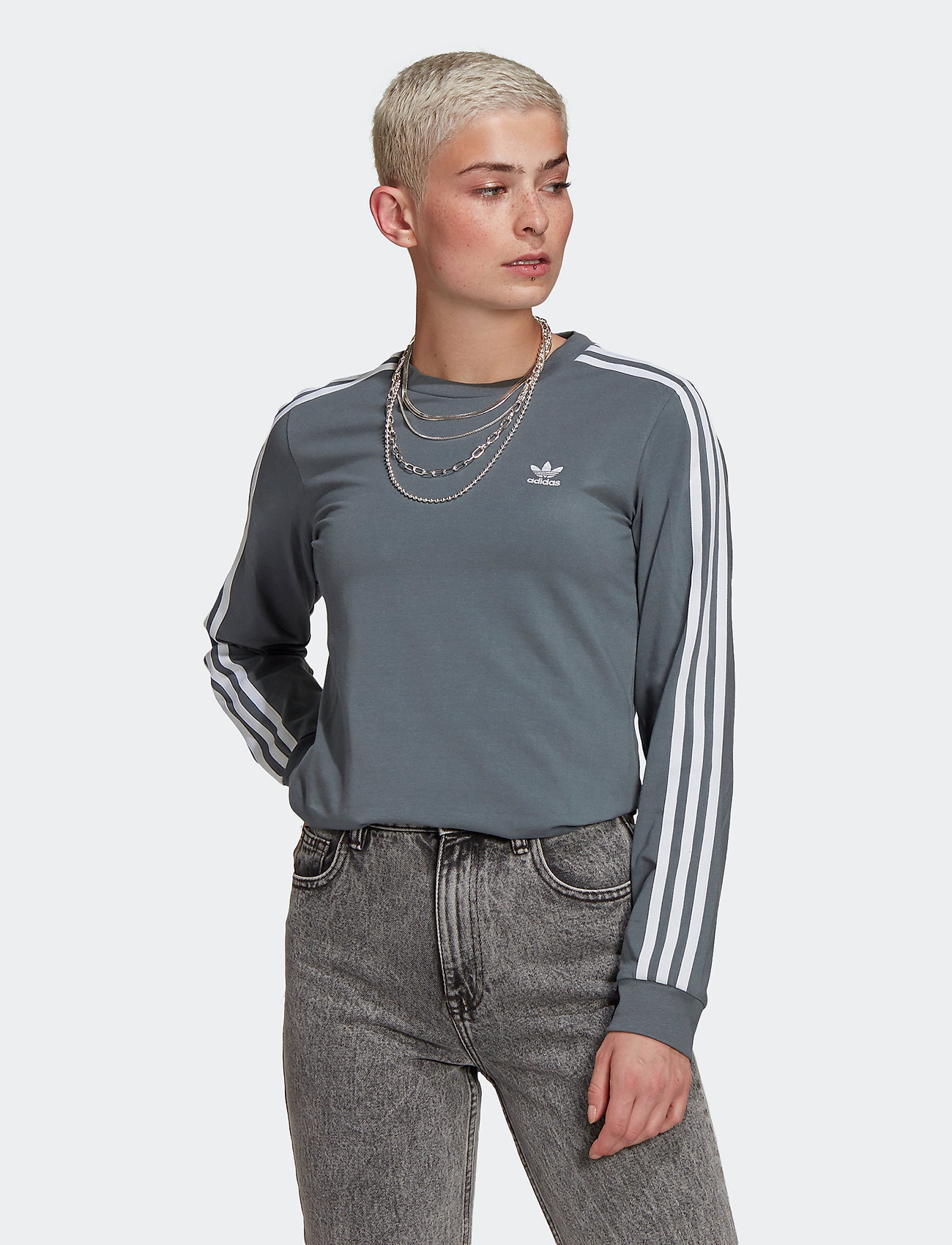 adidas originals adicolor long sleeve football jersey