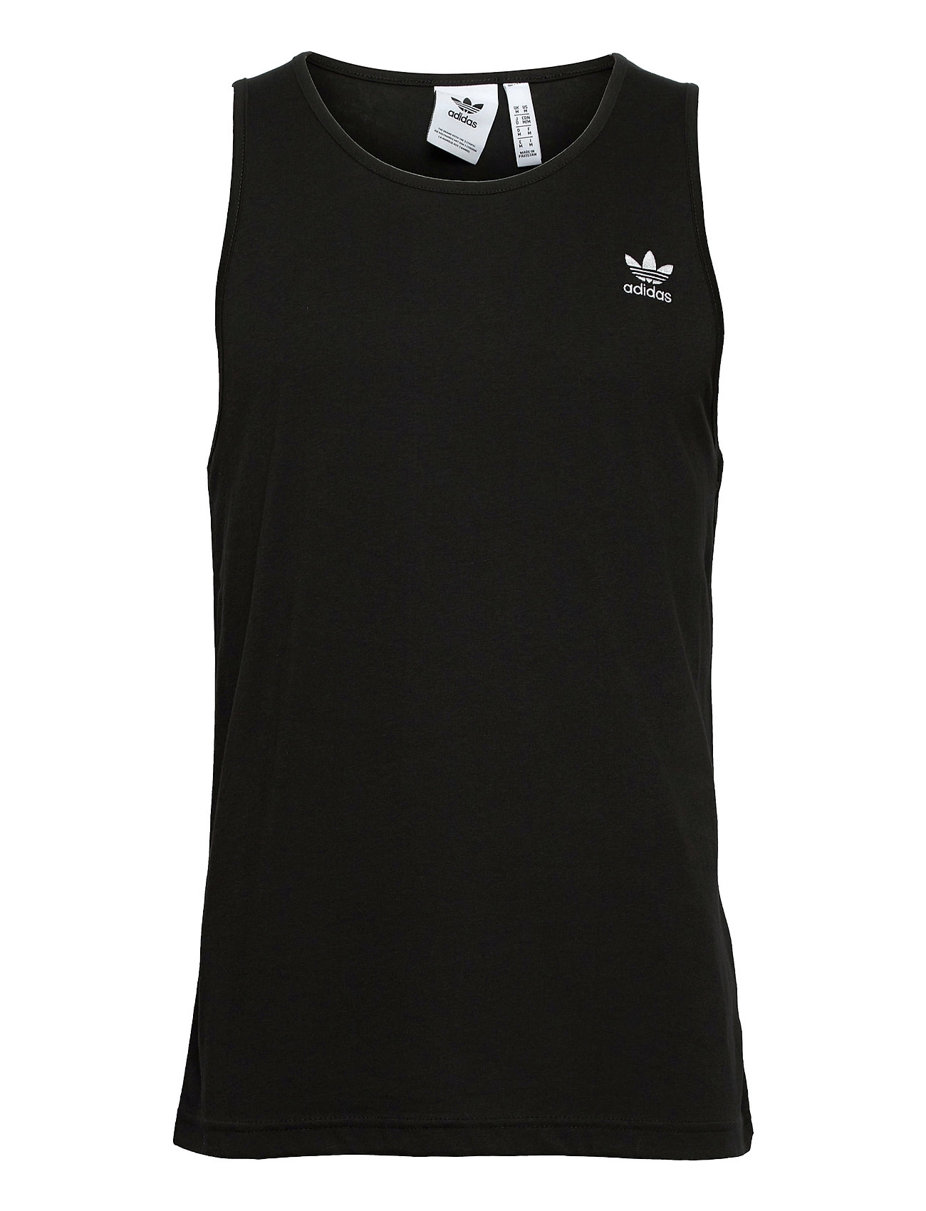 Adicolor Essentials Trefoil Tank Top T-shirts Sleeveless Musta Adidas Originals, adidas Originals
