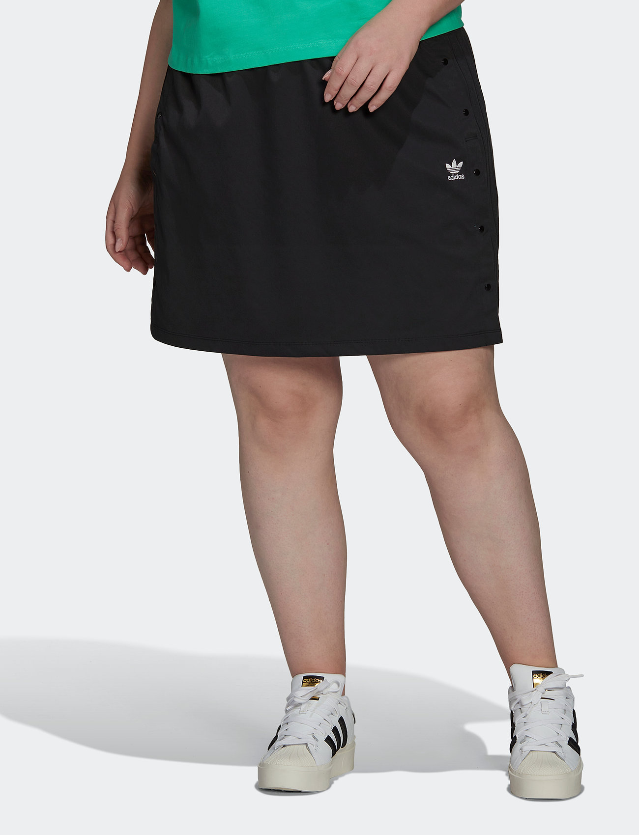 adidas Originals Original Snap Button Skirt (plus (Black) - 30 € | Boozt.com