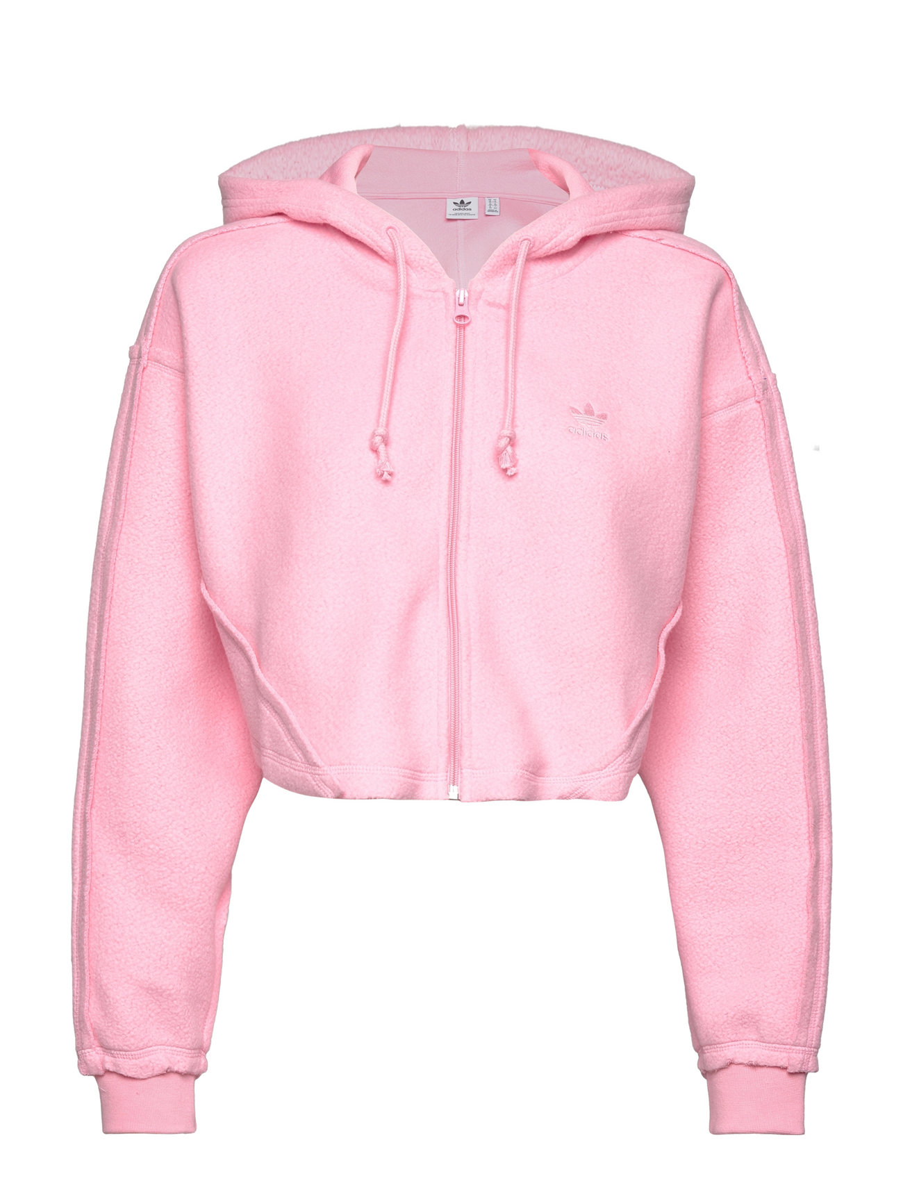Crop Full-Zip Loungewear Hoodie Sport Sweat-shirts & Hoodies Hoodies Pink Adidas Originals