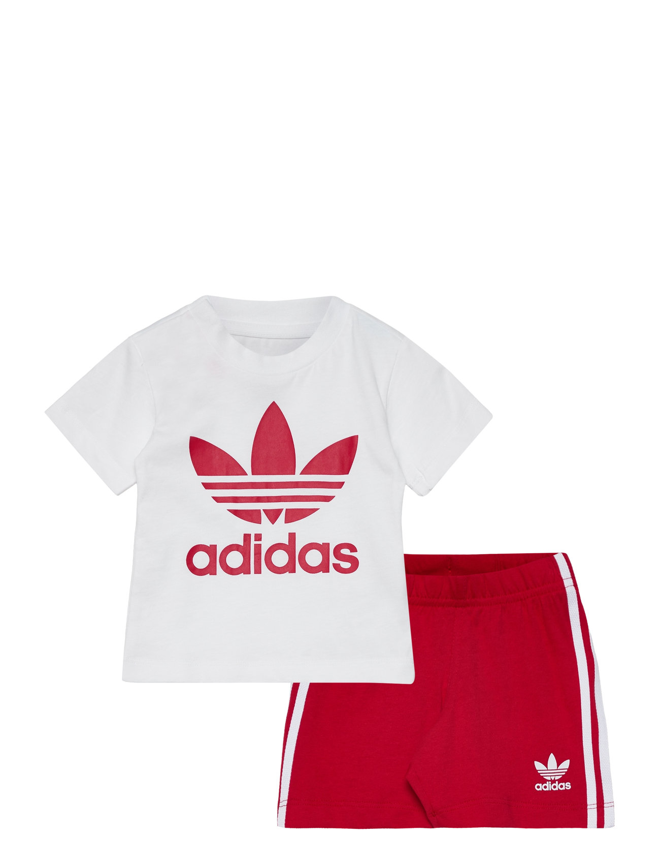 Short Tee Set Sport Sets With Short-sleeved T-shirt Red Adidas Originals