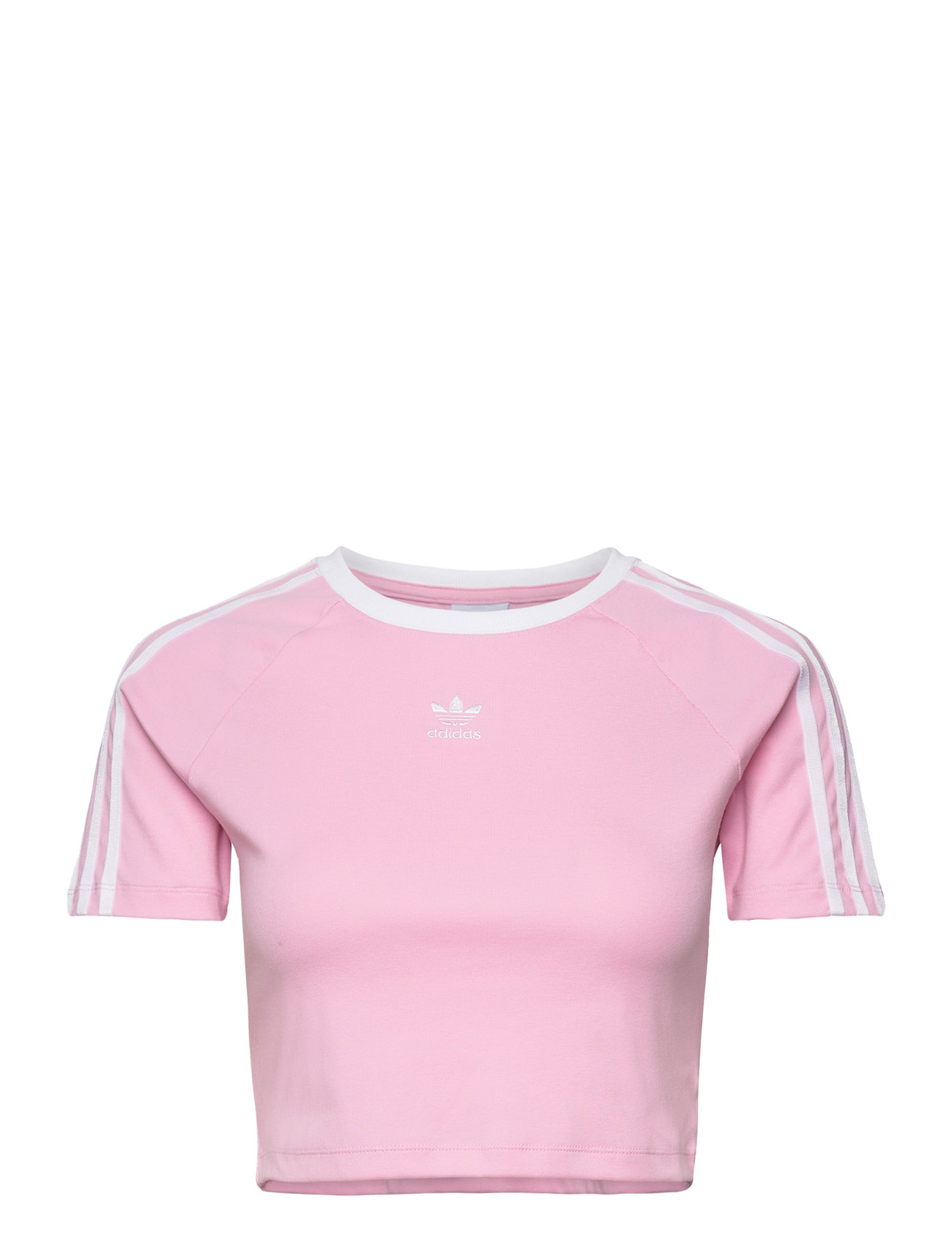 3 S Baby Tee Sport Crop Tops Short-sleeved Crop Tops Pink Adidas Originals