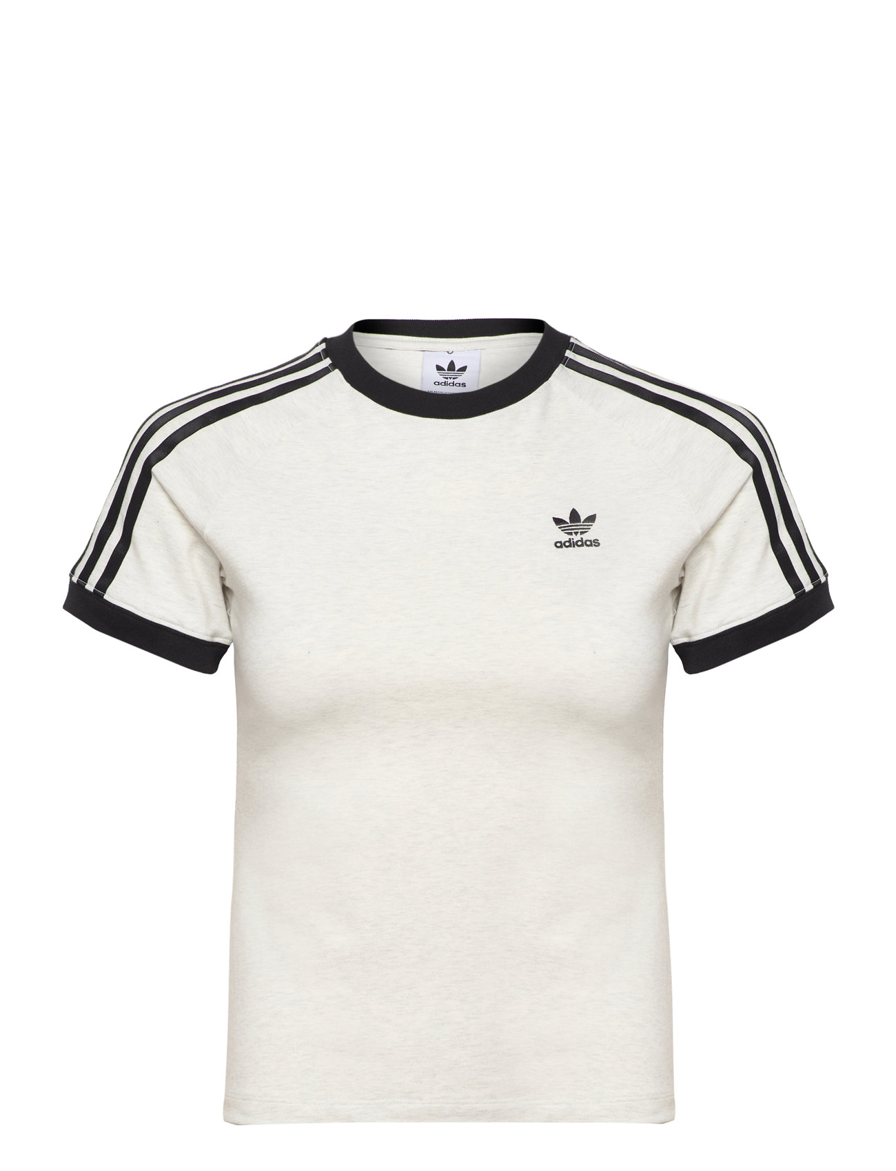 3 Stripe Raglan Tee Slim Sport T-shirts & Tops Short-sleeved White Adidas Originals