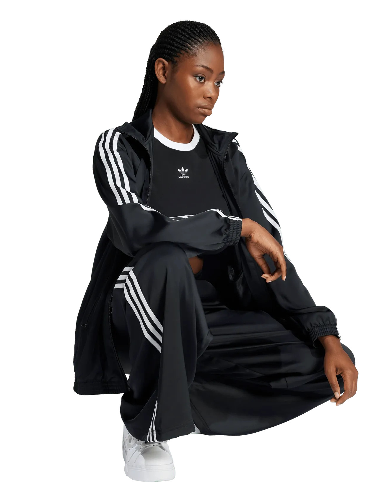 adidas Originals Satin Tp Wl, 28, Black, Bukser > Brede Ben, Dame