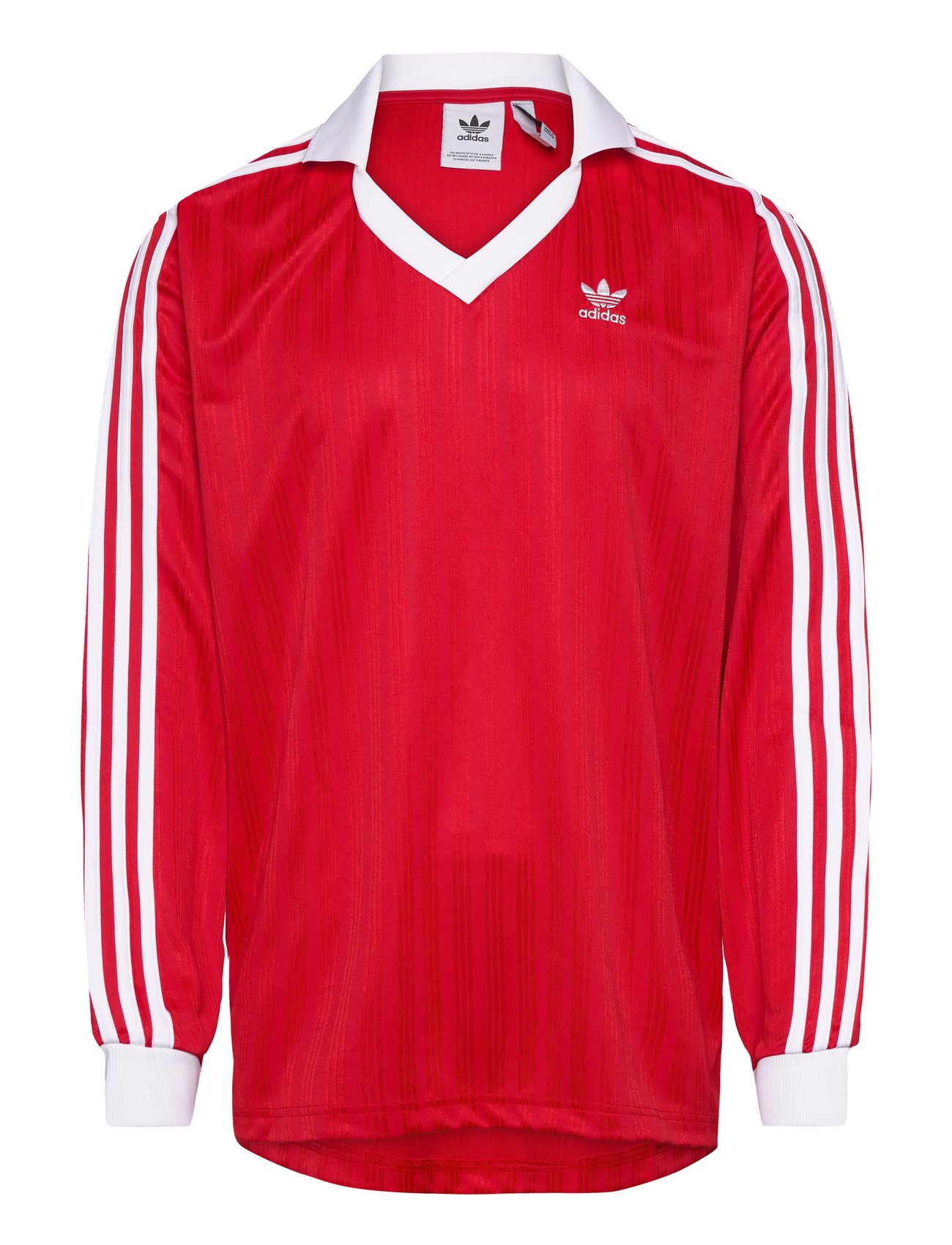 Adidas Adicolor Pique Football Ls Sport Sport Clothing Sport Tops Sport Long Sleeved Tops Red Adidas Originals