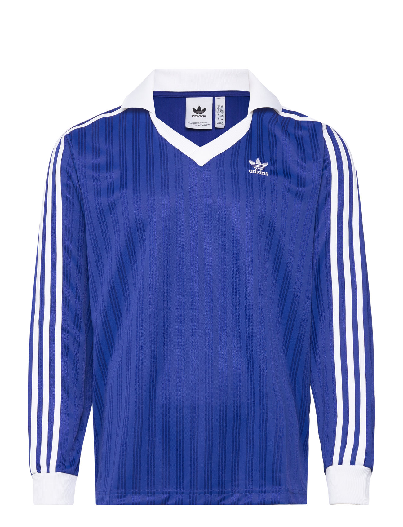 Adidas Adicolor Pique Football Ls Sport Sport Clothing Sport Tops Sport Long Sleeved Tops Blue Adidas Originals