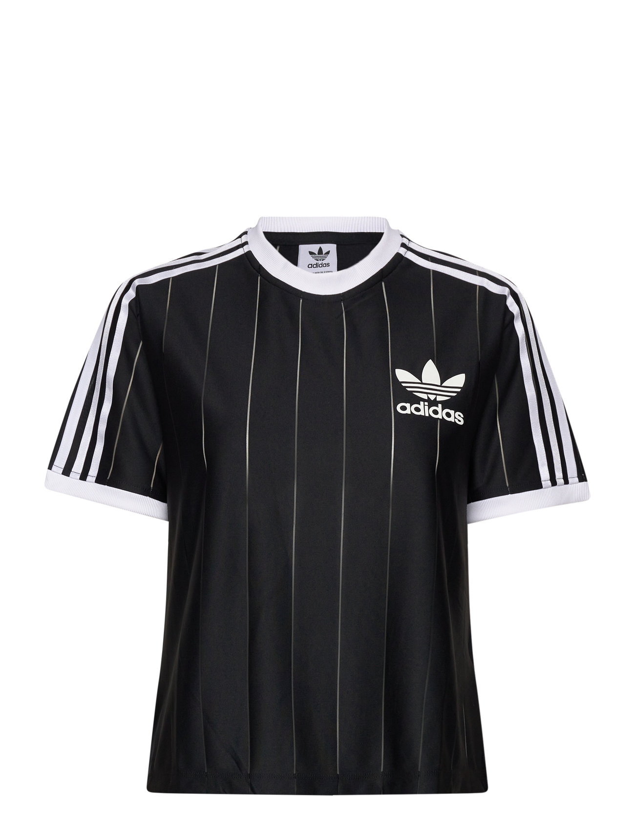 Adidas Originals Adicolor 3Stripes Pinstripe Tee Svart