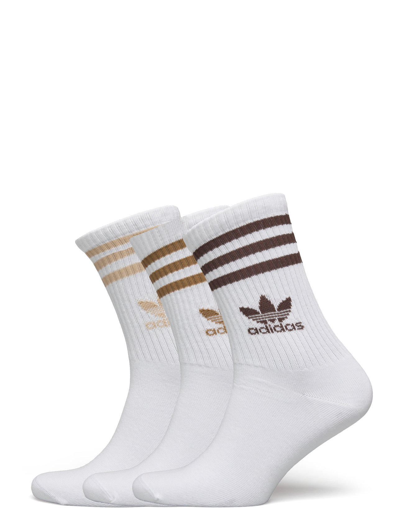 Adidas Originals 3 Stripes Crew Sock 3 Pair Pack Vit