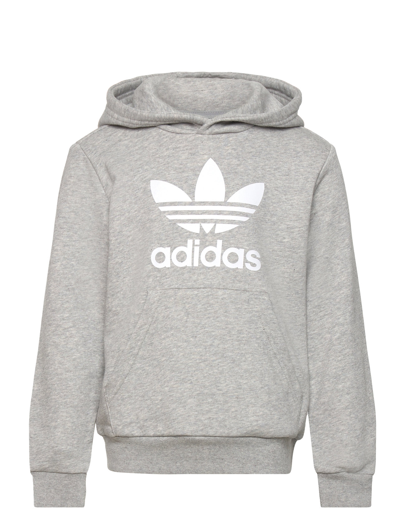 Trefoil Hoodie Tops Sweatshirts & Hoodies Hoodies Grey Adidas Originals