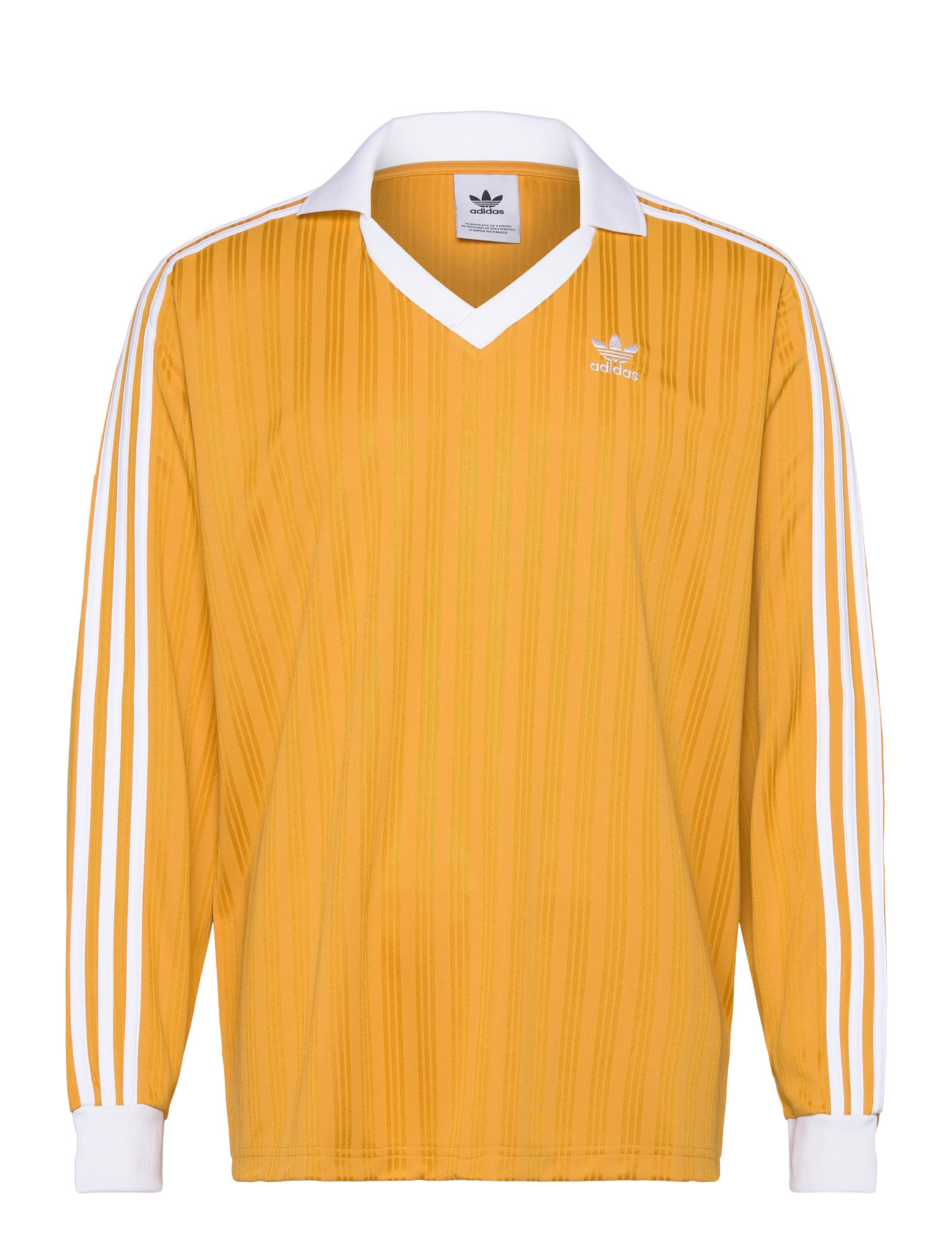 Adidas Adicolor Pique Football Ls Sport Sport Clothing Sport Tops Sport Long Sleeved Tops Yellow Adidas Originals