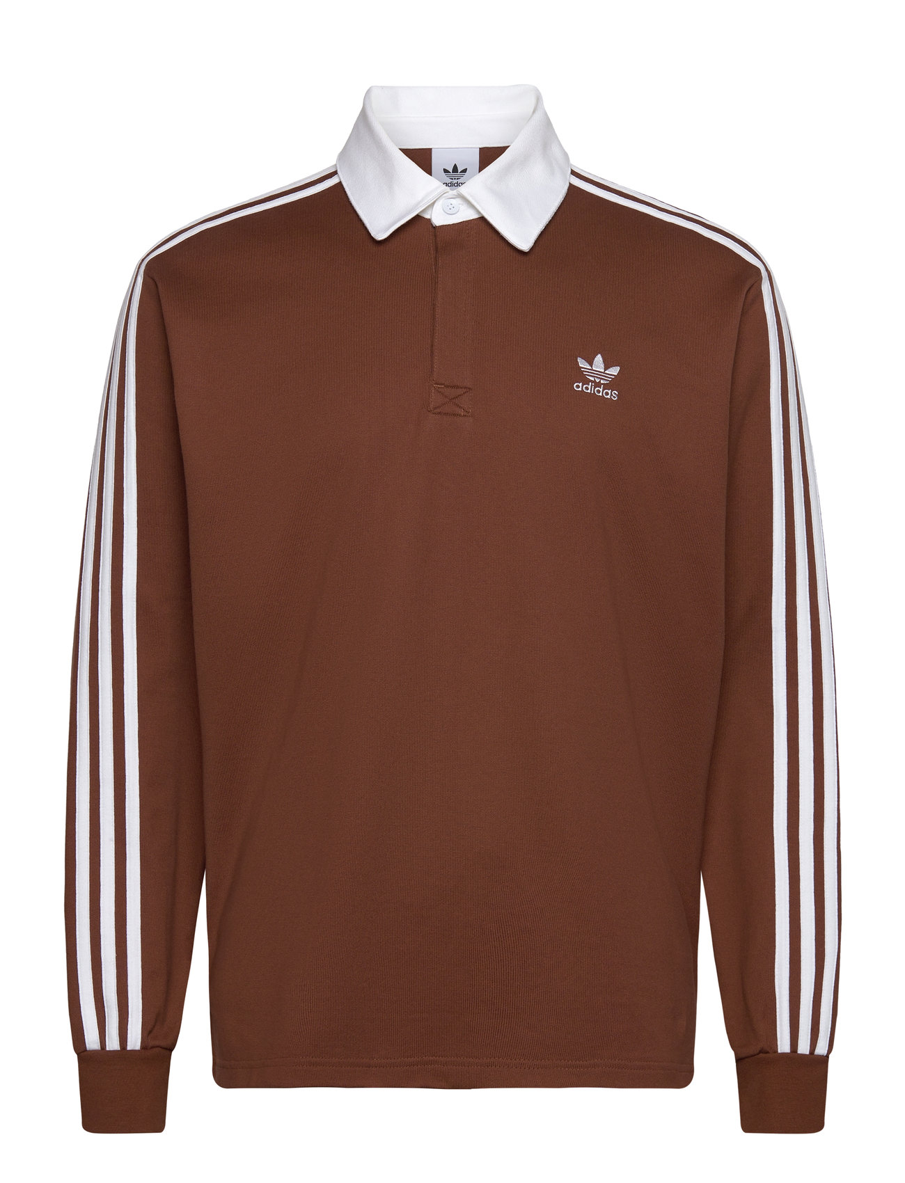 Adidas Adicolor Rugby Polo Sport Sport Clothing Sport Tops Sport Polos Sport Long-sleeved Polos Brown Adidas Originals