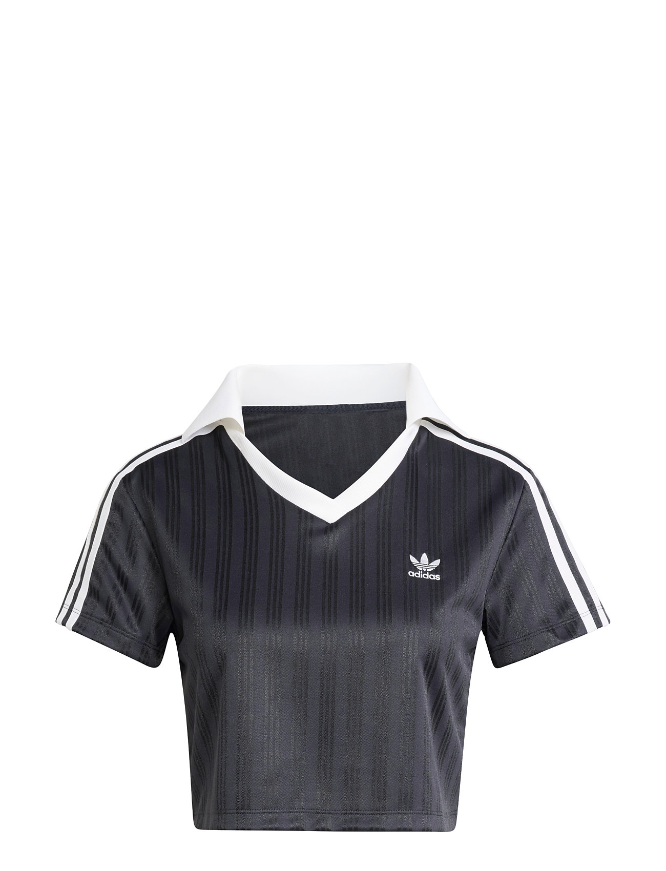 ADIDAS ORIGINALS V-Ausschnitt Polo Schwarz - S - Damen