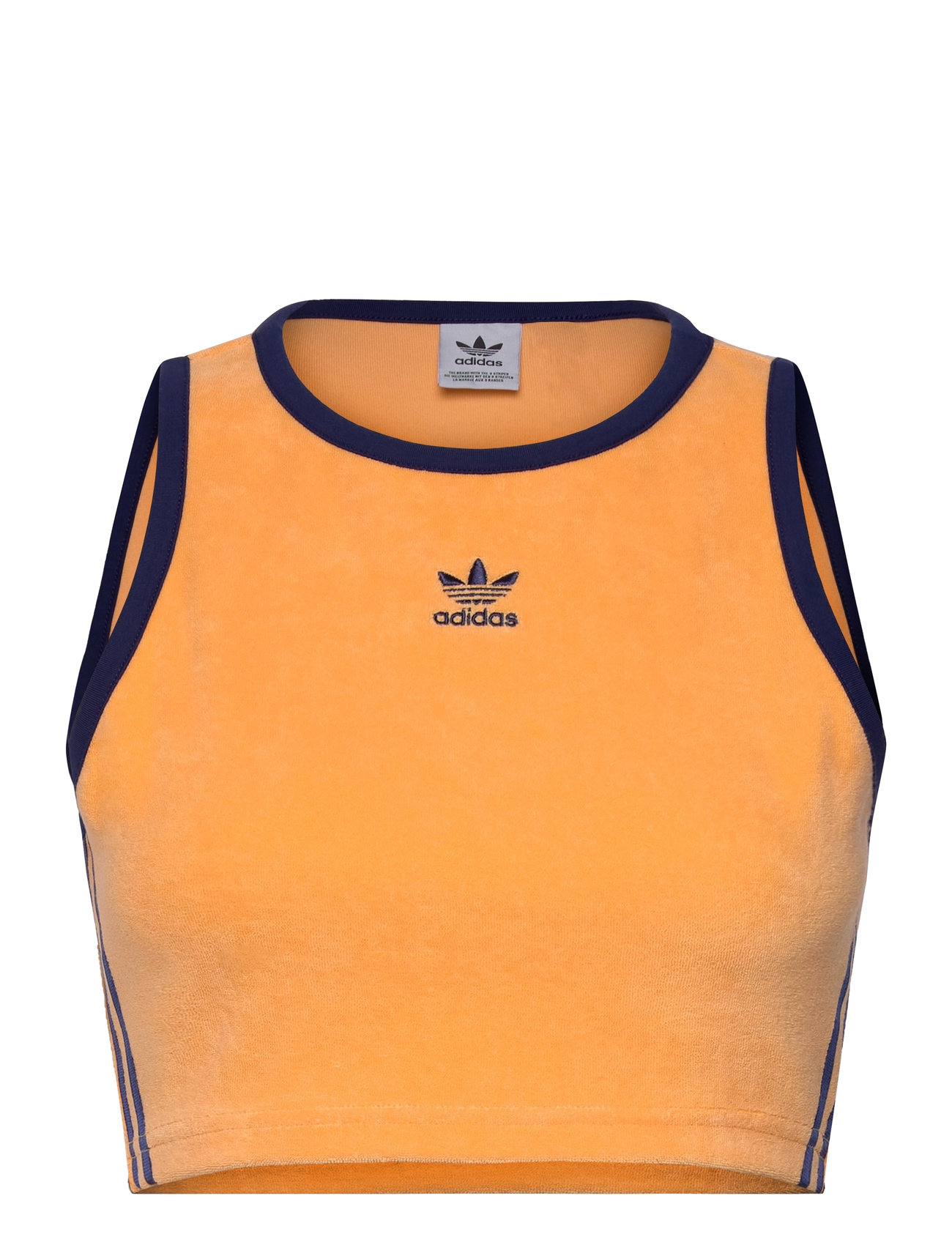 Terry Crop Tank Tops Crop Tops Sleeveless Crop Tops Orange Adidas Originals