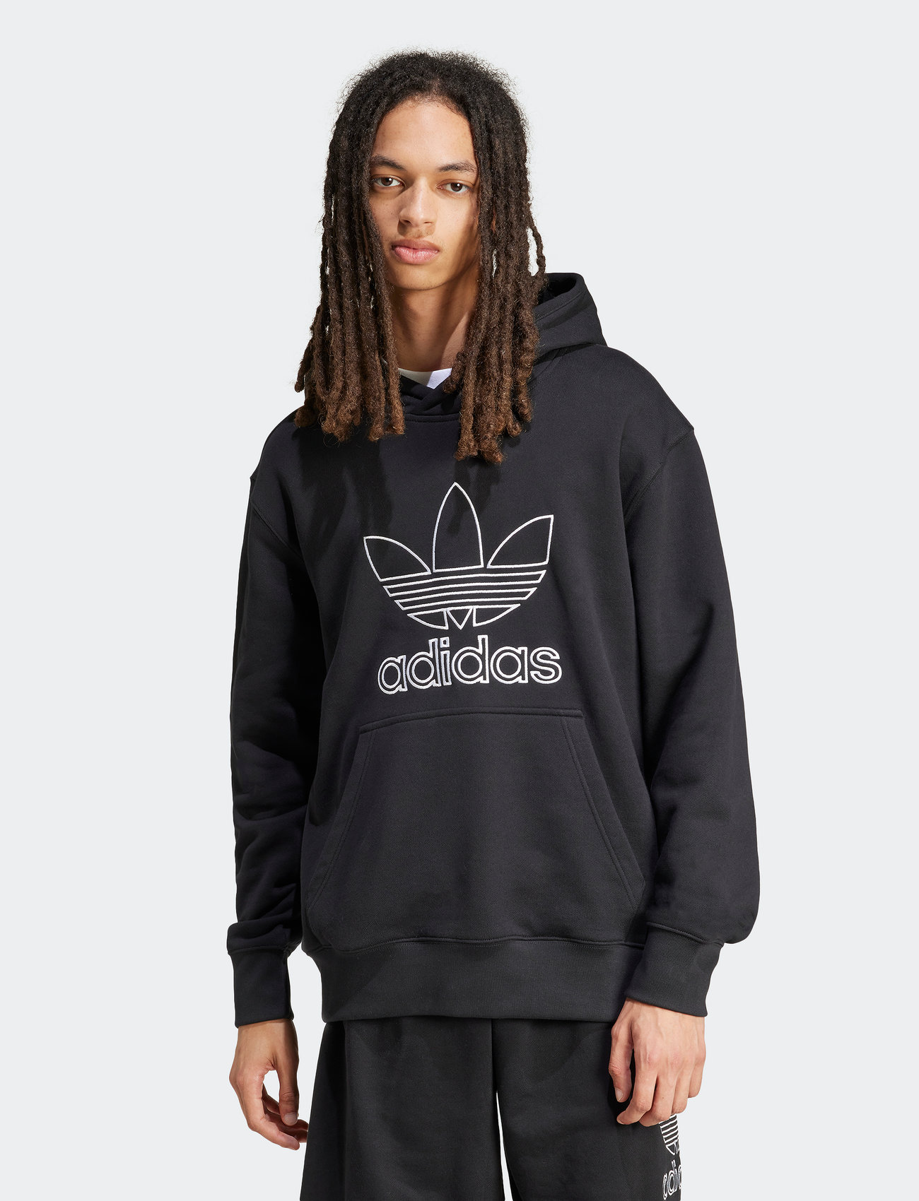 adidas Originals Outl Tref Hdy, S, Black, Sport Sweatshirts & Hoodies > Sport Hoodies, Herre
