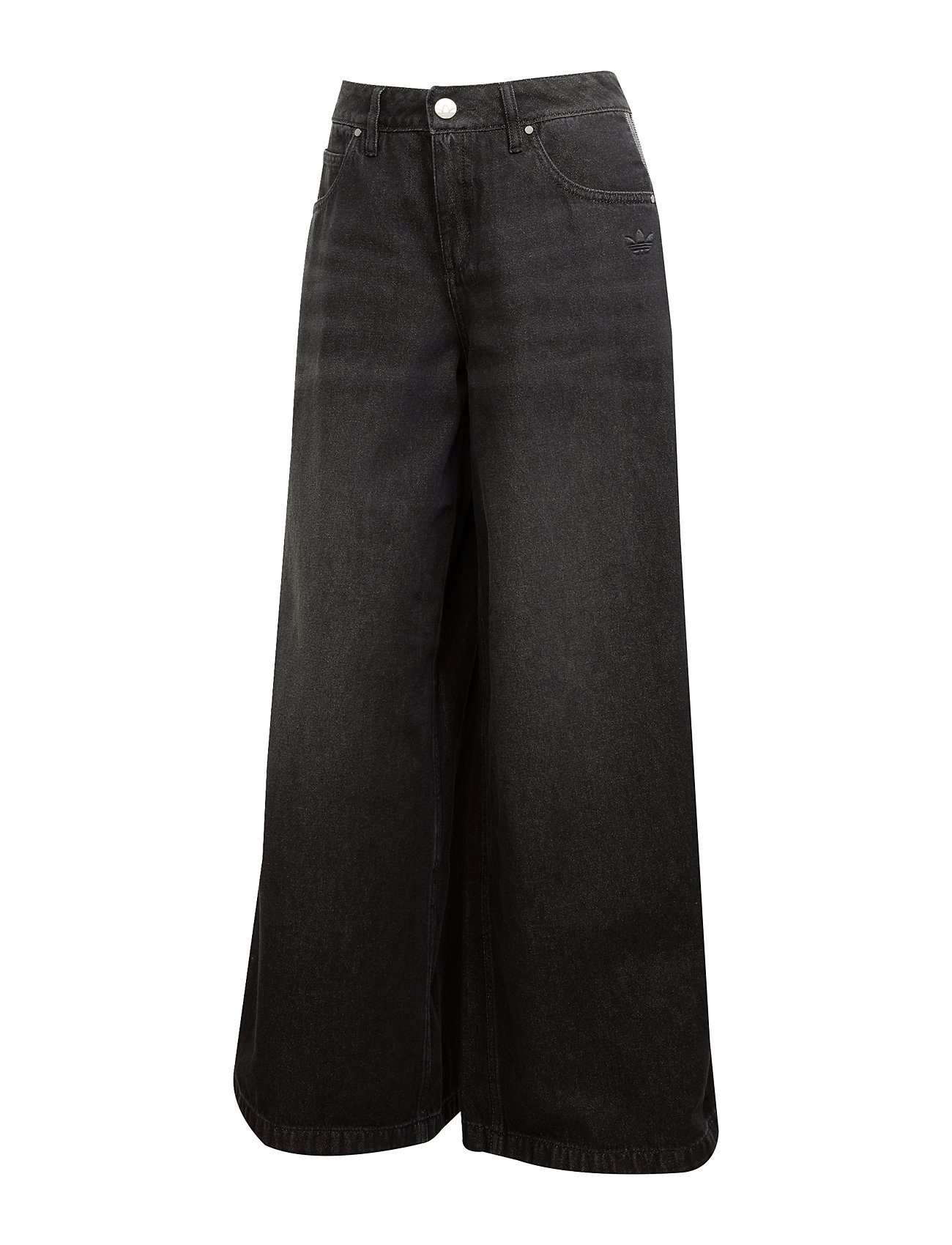 ADIDAS ORIGINALS Denim Wide Hose Schwarz - 25x32 - Damen