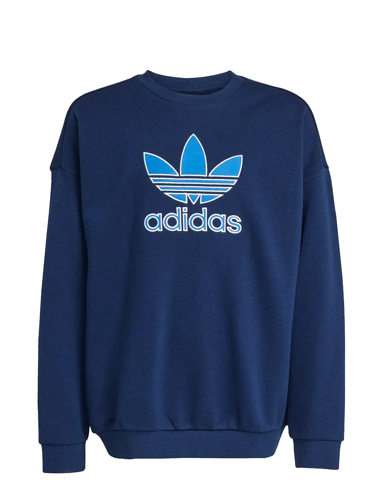 ADIDAS ORIGINALS Trefoil Crew Blau - 164 - Kinder