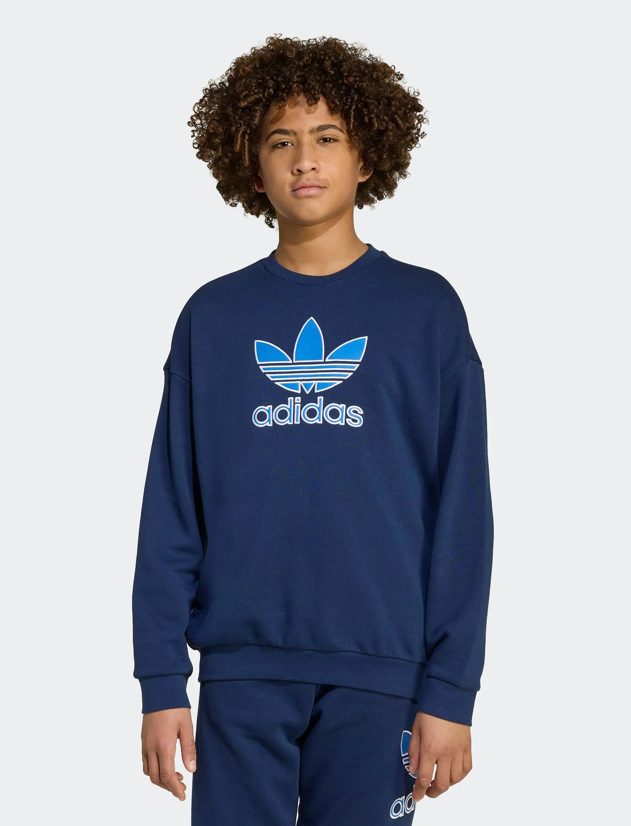adidas Originals Trefoil Crew, 170, Blue