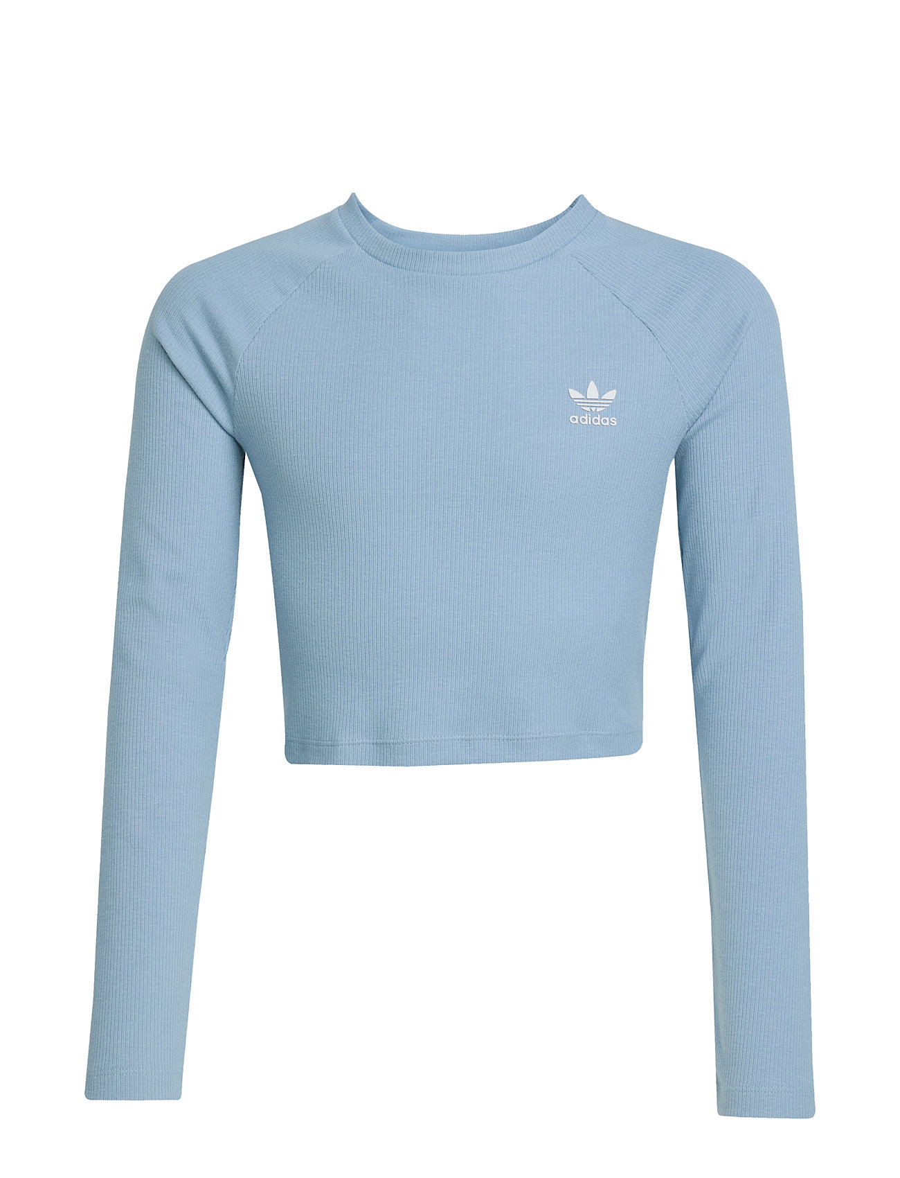 ADIDAS ORIGINALS Rib C Ls Tee Blau - 164 - Kinder