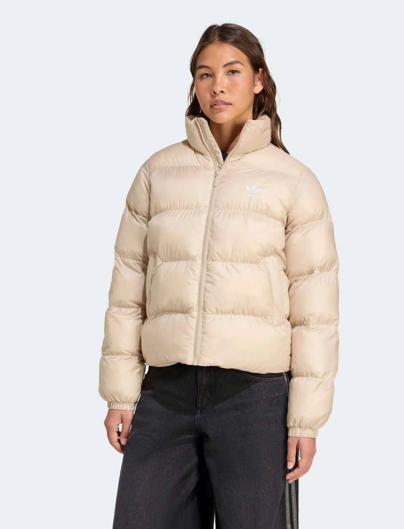 adidas Originals Short Puffer, S, Cream, Sport Jackets > Sport Padded Jackets, Dame