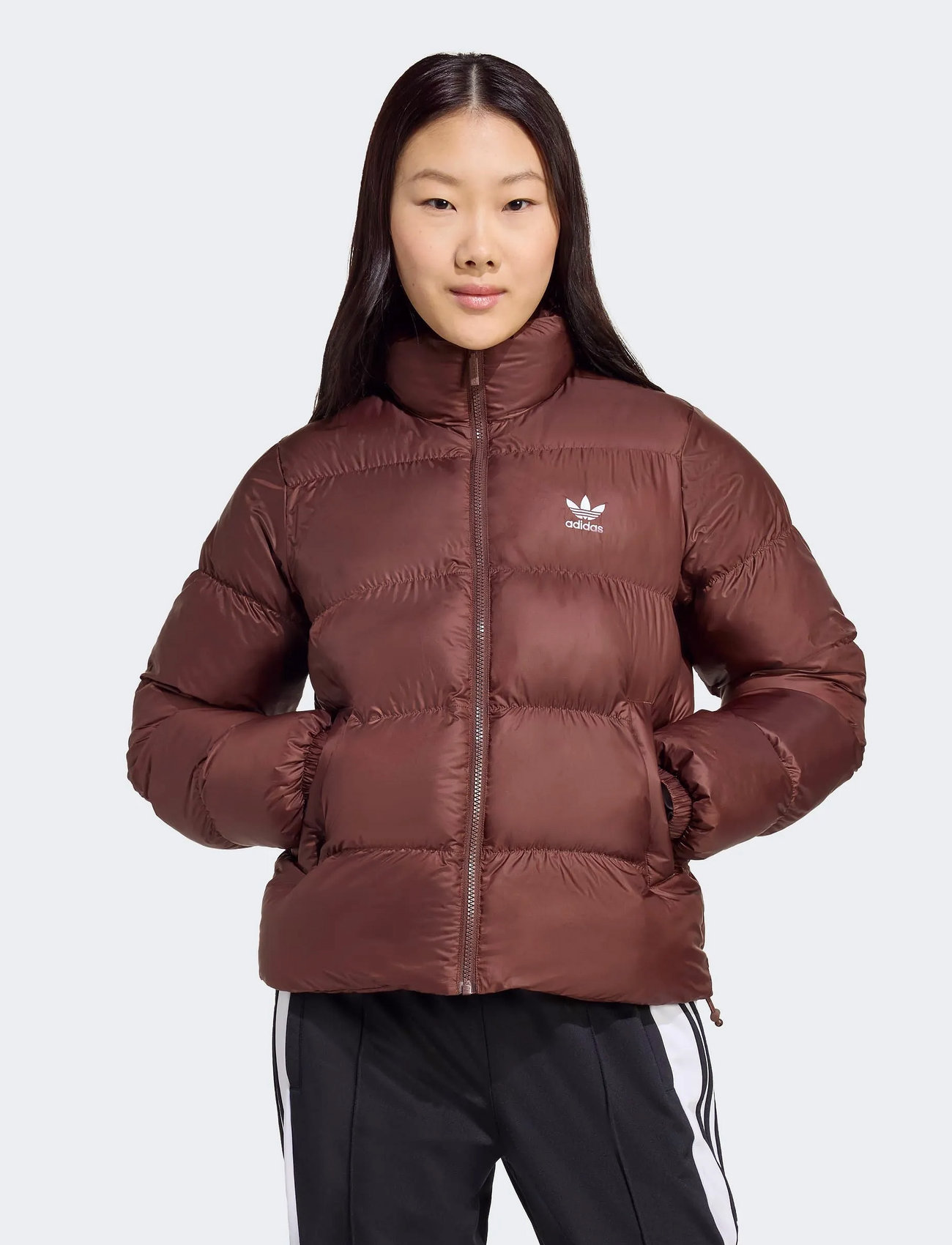 adidas Originals Short Puffer, M, Brown, Sport Jackets > Sport Padded Jackets, Dame