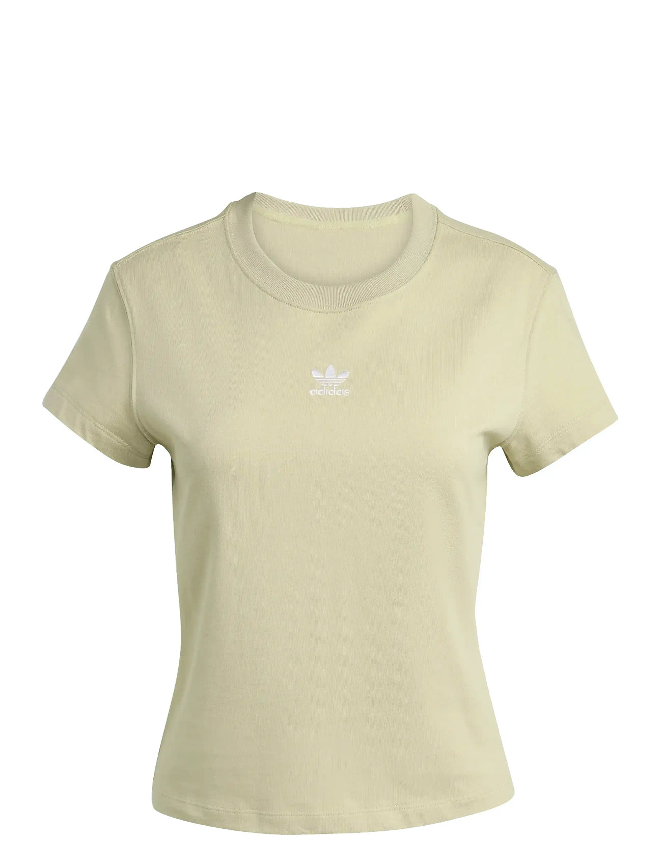 adidas Originals Ess Slim Tee, S, Beige, Sports Overdele & T-shirts > Sport T-shirts, Dame