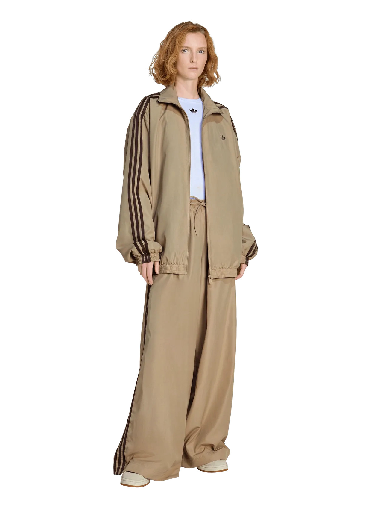 adidas Originals Firebird Tp, XS, Beige, Bukser > Brede Ben, Dame