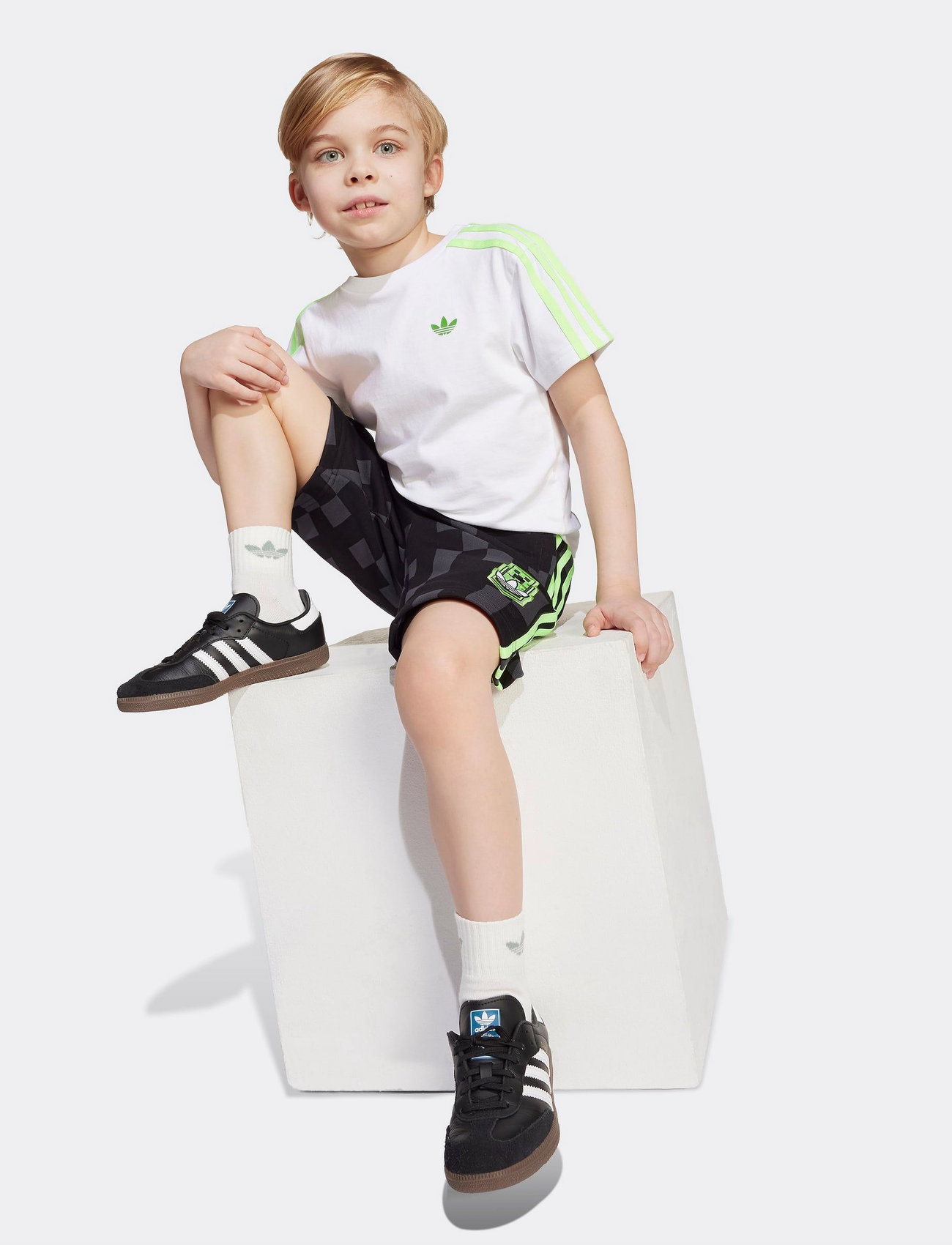 adidas Originals Short Tee Set, 104, Multi/patterned, Sæt > Sæt Med Kortærmet T-Shirt, Børn