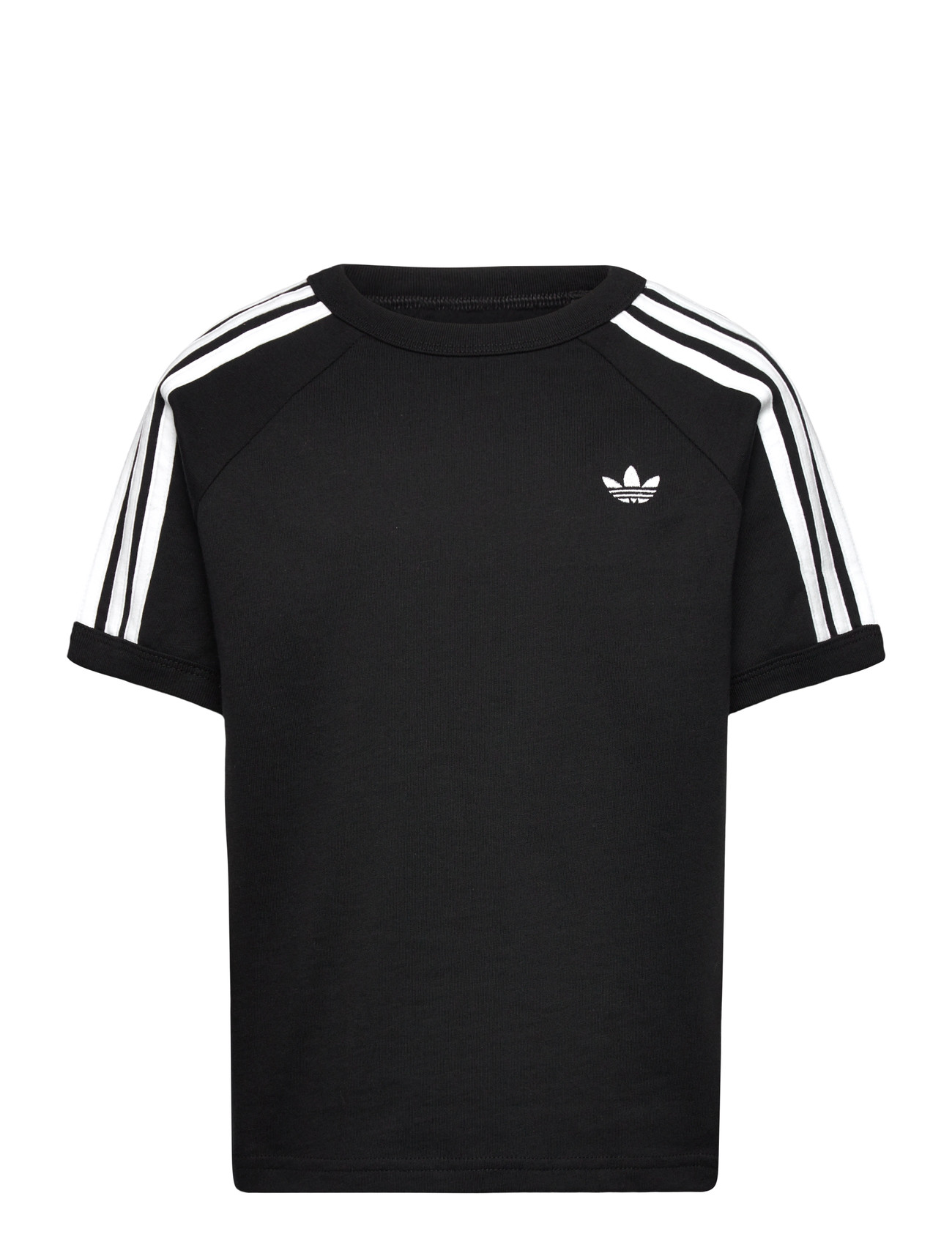 adidas Originals 3 Stripe Tee, 164, Black