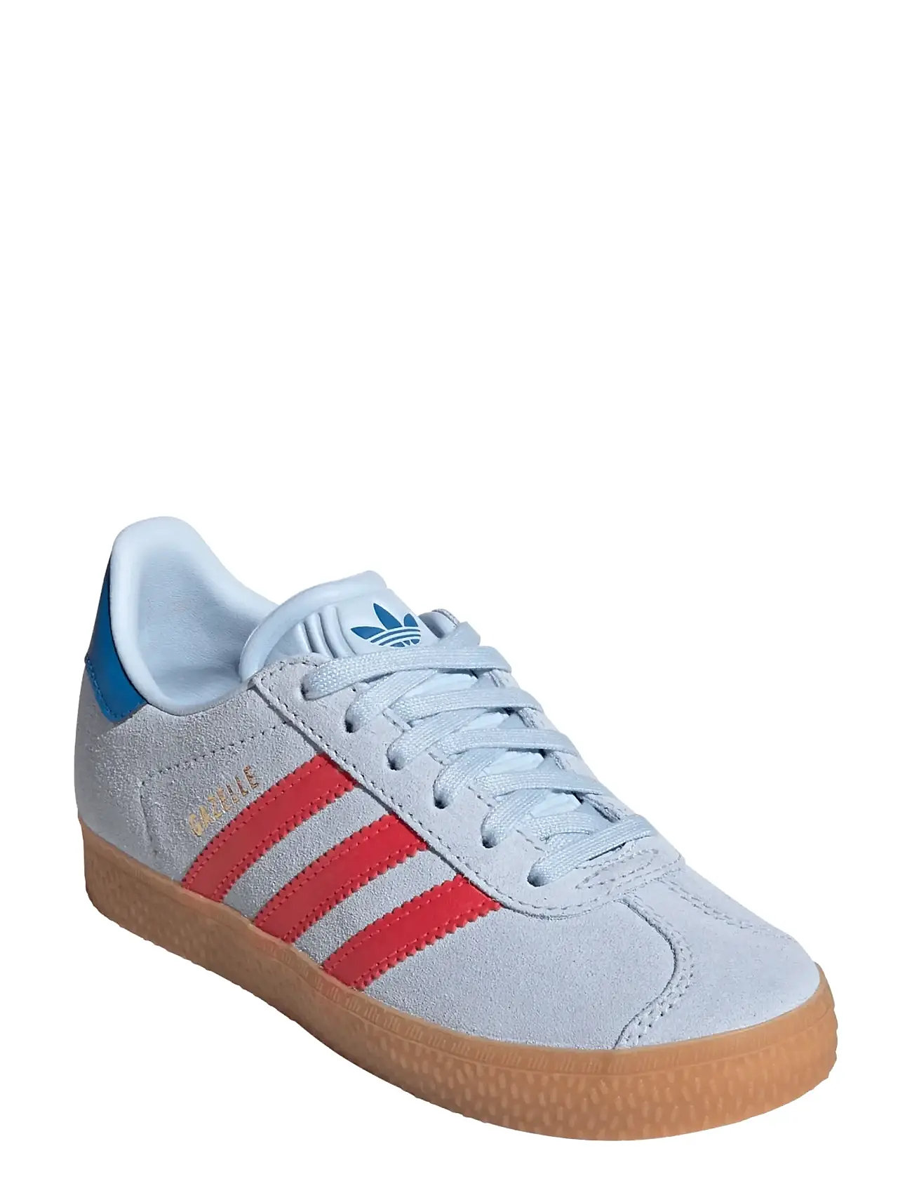adidas gazelle light blue and red