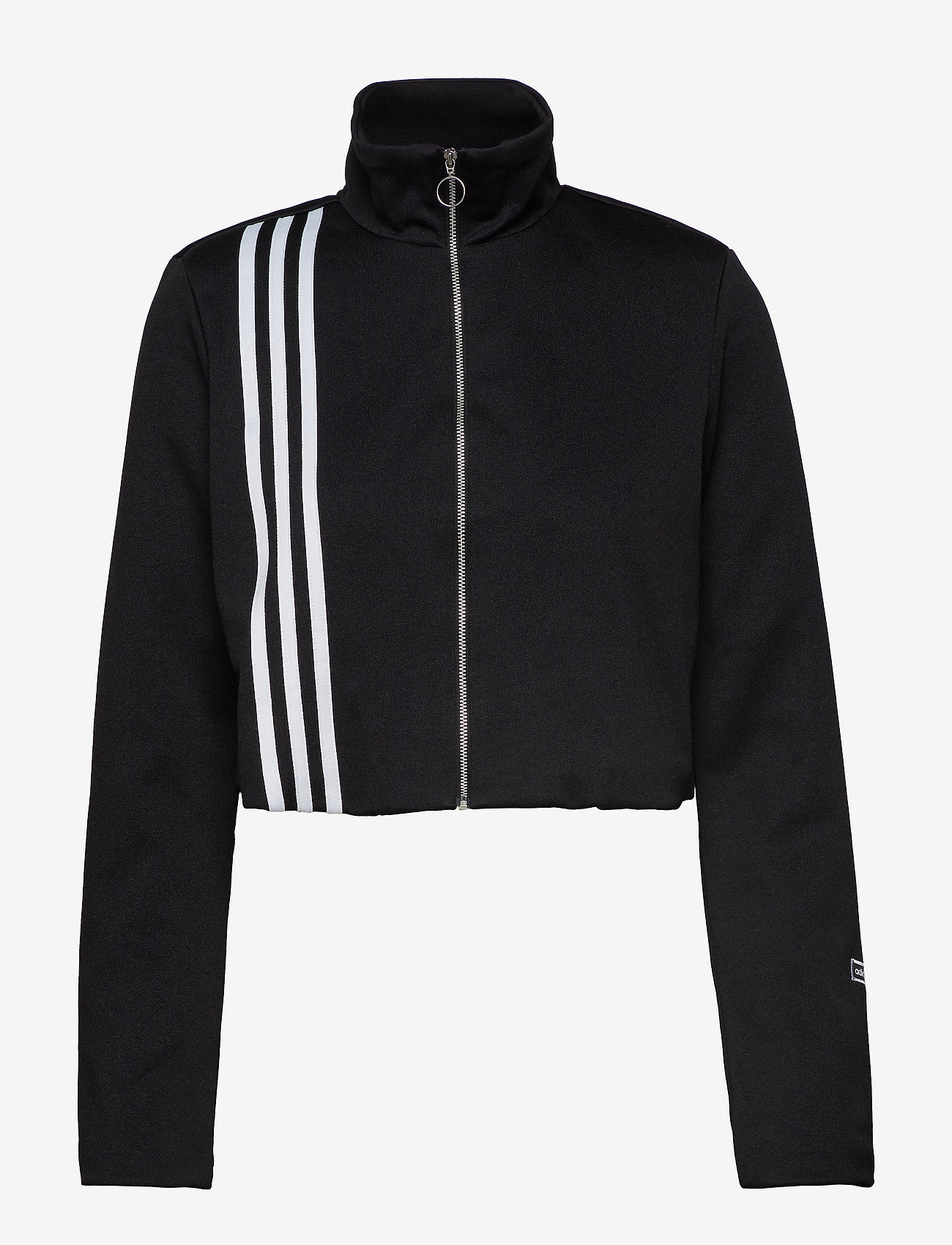 adidas cropped zip up track top