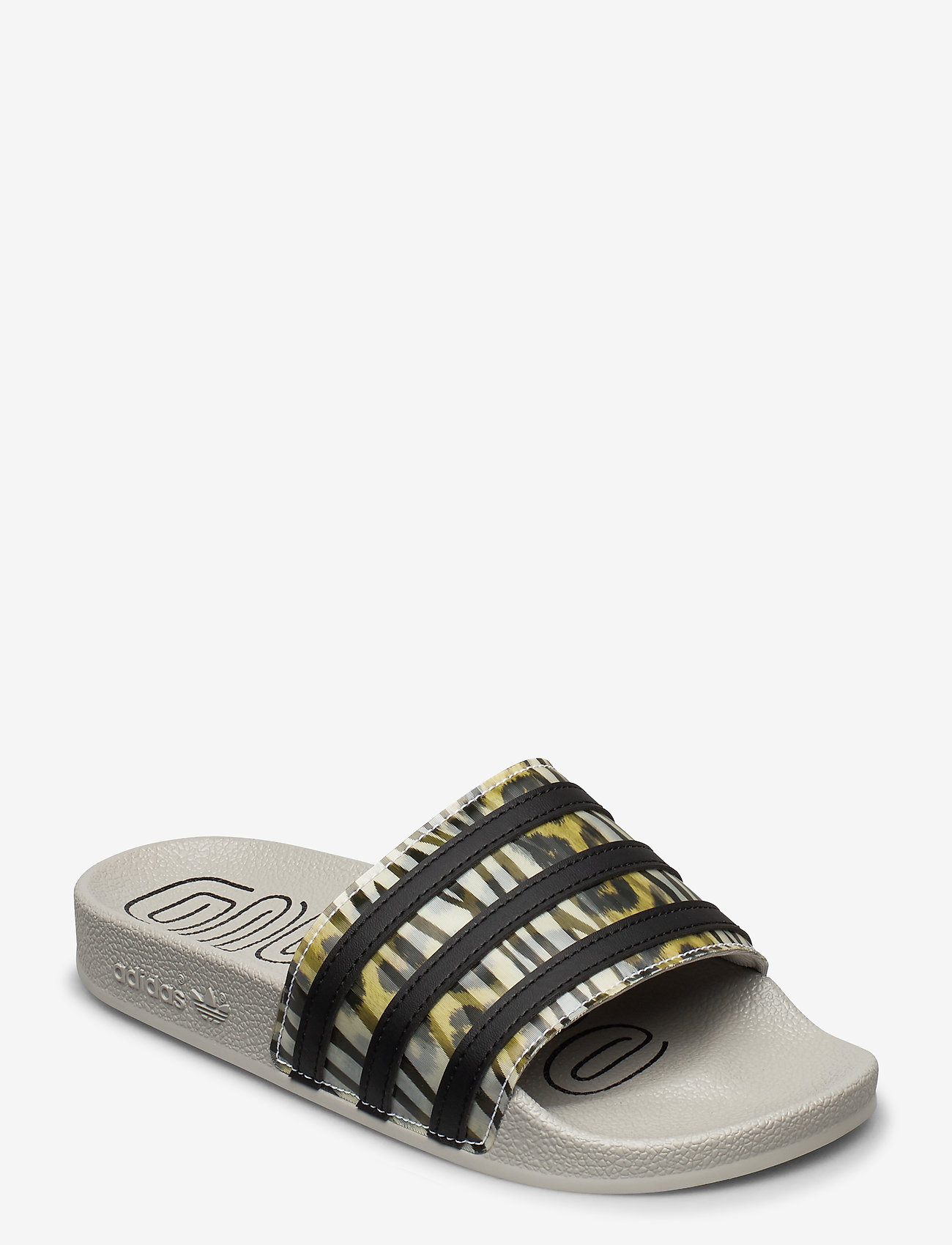 Adilette W (Cblack/cblack/metgry) (29.98 €) - adidas Originals - | Boozt.com