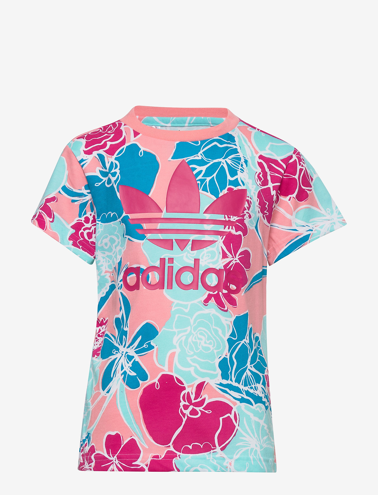 adidas originals floral t shirt