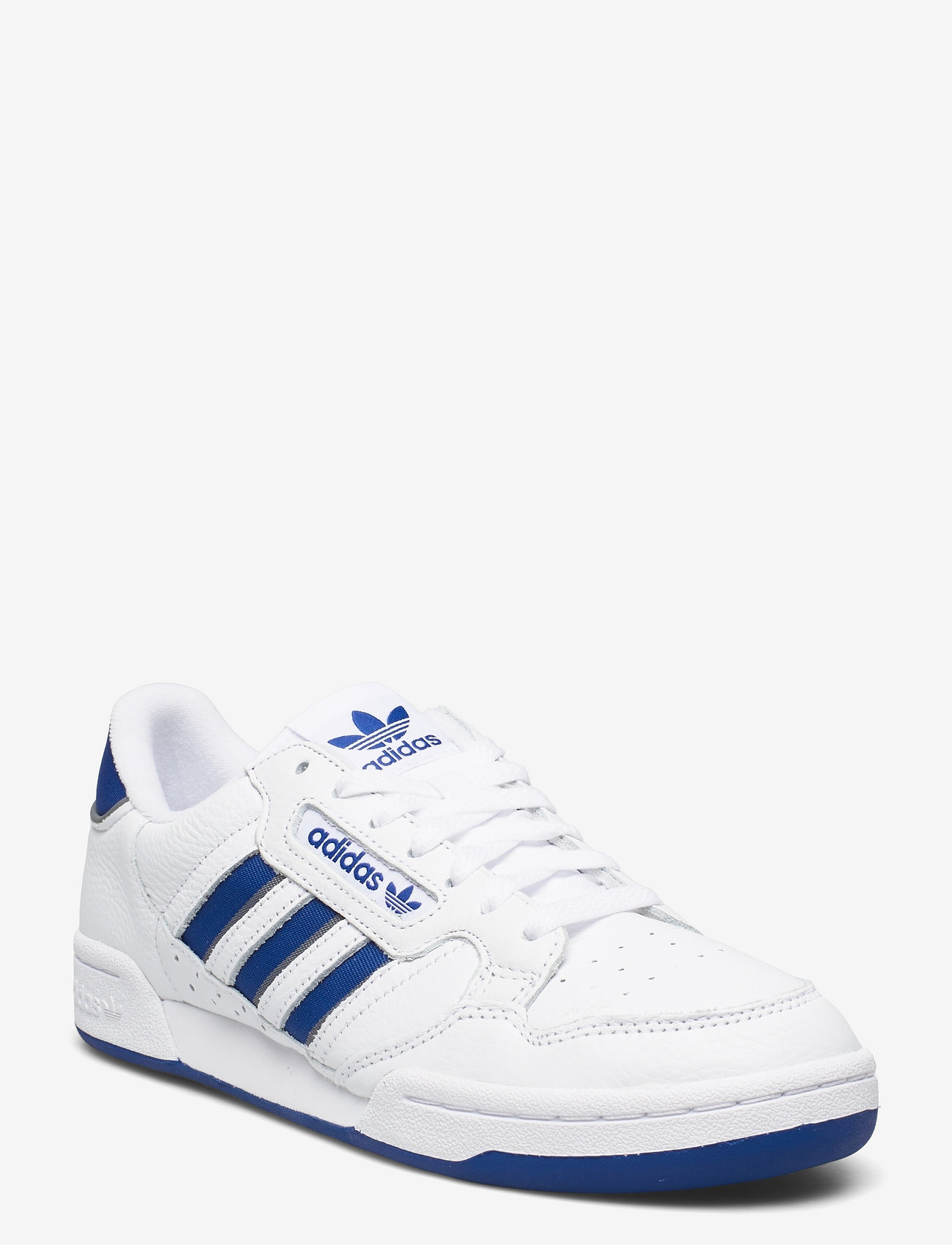 adidas white and blue continental