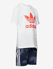 adidas Originals - Camo Print Shorts and T-Shirt Set - white/apsord - 3