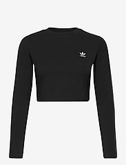 adidas white long sleeve crop top