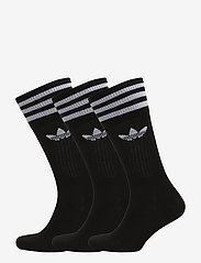adidas Originals - Solid Crew Socks 3 Pairs - socks & underwear - black/white - 0
