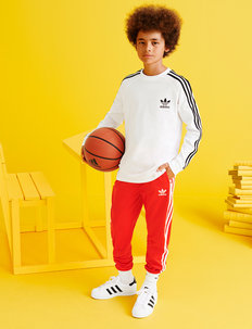 adidas superstar track pants red