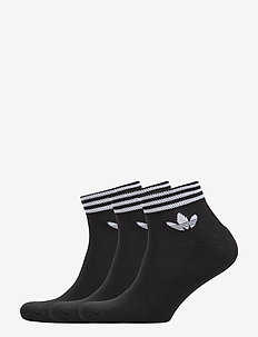 Trefoil Ankle Socks 3 Pairs - ankelstrumpor - black/white