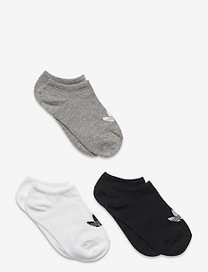 Trefoil Liner Socks 3 Pairs - socks & underwear - white/black/mgreyh