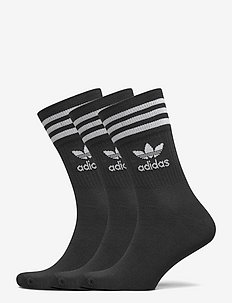 Mid Cut Crew Socks 3 Pairs - black/white