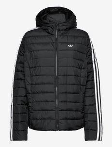 Hooded Premium Slim Jacket (Plus Size) - winter jacket - black