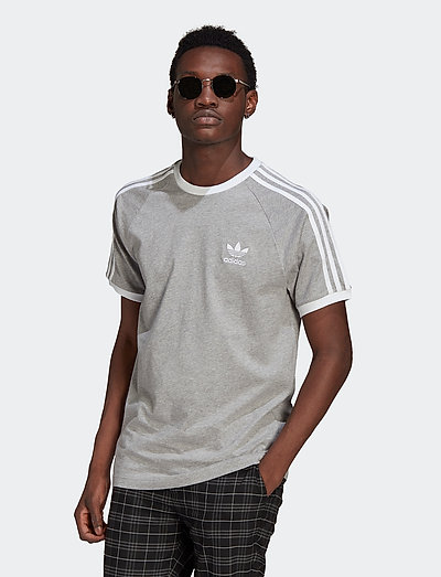 adidas 3 stripe tee mens