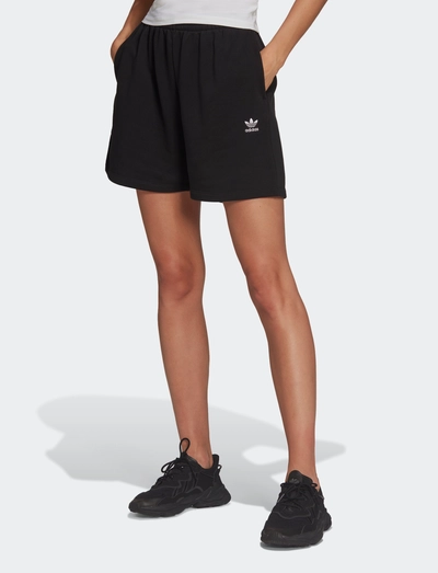 adidas large logo shorts womens