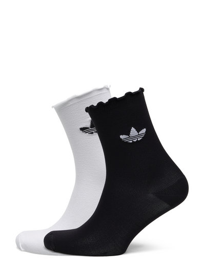 adidas Originals Semi Sheer Ruffle Crew Sock 2 Pair Pack - Socks ...
