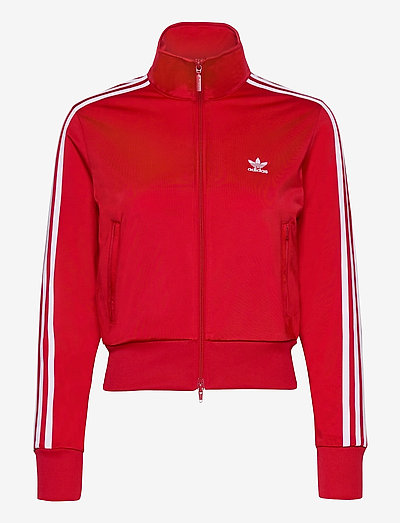 adidas red crop jacket