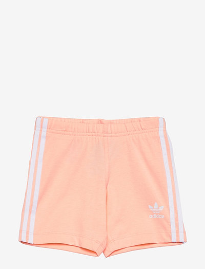 peach adidas shorts